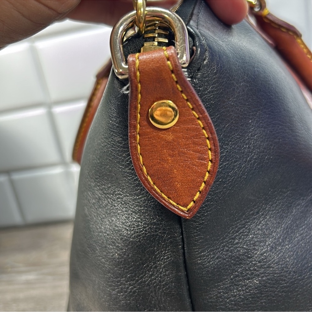 Dooney and Bourke Genuine Florentine Vacchetta Leather Satchel in GUC! - Picture 14 of 15